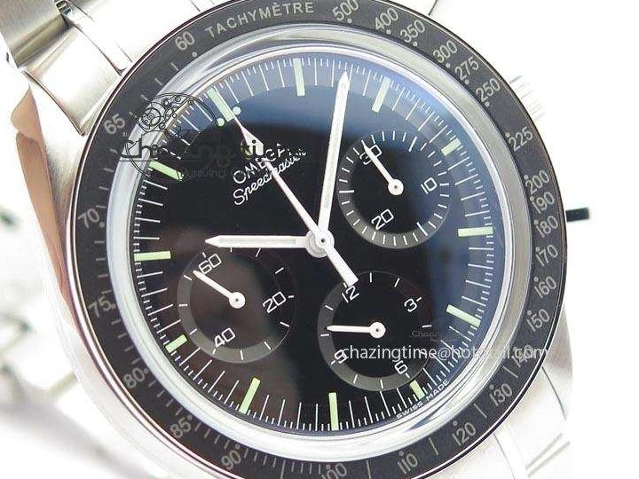 0406 Speedmaster MoonWatch Black Dial On SS Bracelet Seasonal 8228